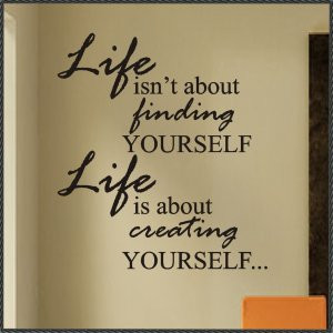 Vinyl Wall Words Inspirational Quotes Creating Yourself