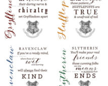 Harry Potter Sorting Hat Quotes Col lection - 8.5 x 11 Prints ...