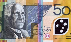 David Unaipon on a 50-dollar note. Some notes show his name at the ...