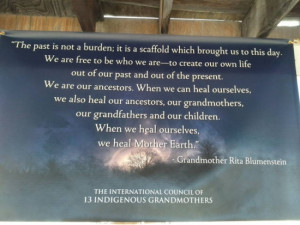 ... of my favorites of the many quotes that encircled the pow-wow grounds