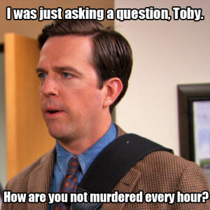 Toby The Office #toby · #fail · #andy bernard