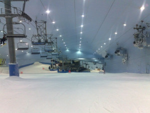 Ski Dubai Indoor Lodge Slopes