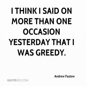 Andrew Fastow Quotes
