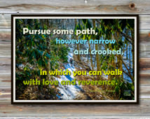 Pursue Some Path — Henry David Thoreau Quote | 19 x 13 in ...