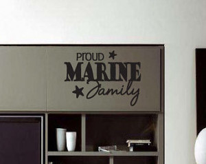 Proud military family - Vinyl Wall Decal - Wall Quotes - Vinyl Sticker ...