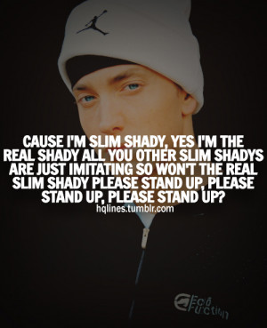 Related Pictures Eminem Slim Shady Hqlines Sayings