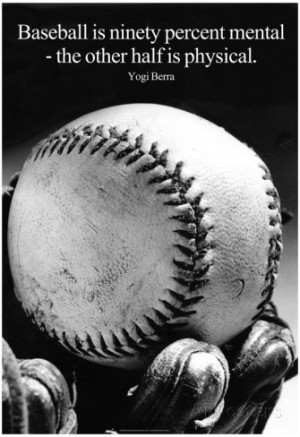 Yogi Berra Funny Baseball Quote Poster Poster
