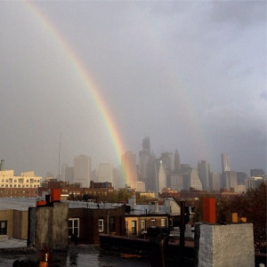 ... rainbow in nyc after superstorm sandy... photo by kurt wilberding