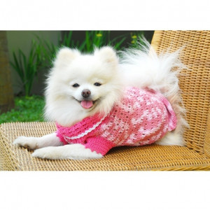 Handmade Dog Dresses Pink Dog Clothes Dog Couture by myknitt. $25.00 ...