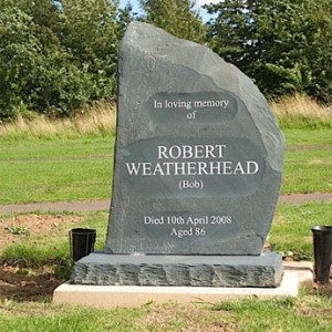 Slate Headstone Remembrance