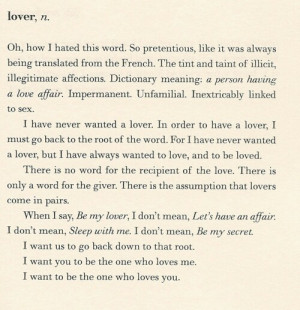 Lovers dictionary