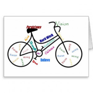 Motivational Bike, Bicycle, Cycling, Sport, Hobby Greeting Card