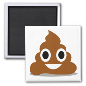 Poop Emoji Emoticon Funny Fridge Magnet