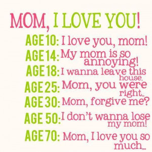 Mom kids love quotes and emotional sayings