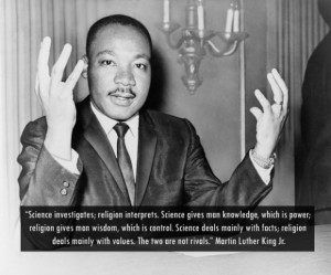 Martin luther king jr science and religion quote