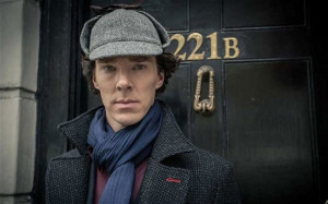 ... unearthly: Benedict Cumberbatch as Holmes in the BBC drama Sherlock