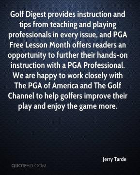 Jerry Tarde - Golf Digest provides instruction and tips from teaching ...