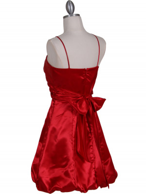 Red Satin Cocktail Dress