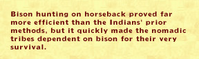 Blackfoot Indians chasing buffalo, Three Buttes, Montana. 1855. Photo ...