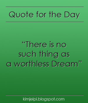Quote for the Day] Dream High Quote 3
