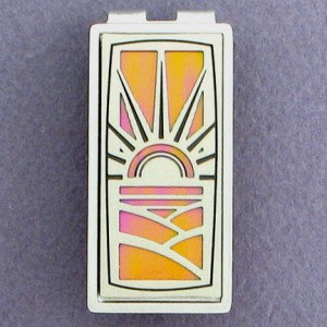 ... way with this Sunrise Money Clip personalized with colors & engraving