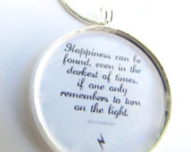 ... found in darkest of times Necklace-albus Dumbledore quote-sayings