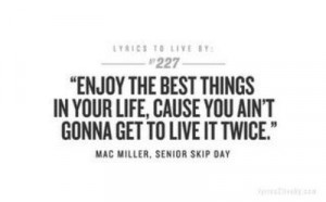 Mac Miller, Senior Skip Day