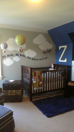 Custom Nursery decor by The Iron Gate Cottage. Travel theme with Dr ...