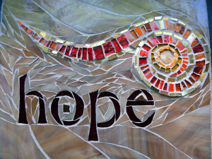 Hope Spiral in Mosaic by Nutmeg Designs. Photo by Margaret Almon.