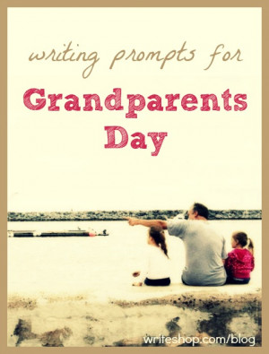 These writing prompts for Grandparents Day help kids celebrate their ...