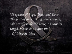 Mice And Men Band Quotes Image