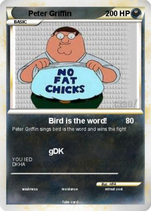 bird is the word peter griffin