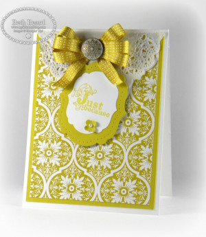 Stampin' Up! Card by Beth Beard at My little craft blog: Just Because