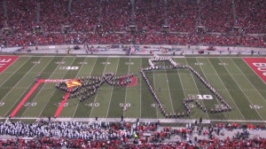 The Ohio State University marching band paid tribute to Hollywood over ...