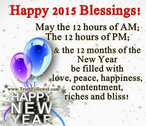 Happy 2015 Blessings