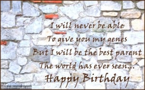 Birthday card quote for stepdaughter or stepson