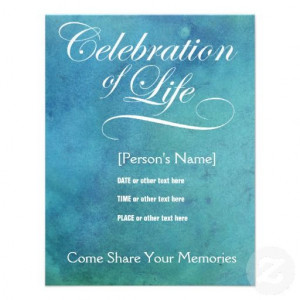 Elegant Celebration of Life Memorial Invitation