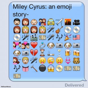 Miley Cyrus: An Emoji Story