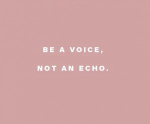 SUNDAY INSPIRATION: Be a Voice