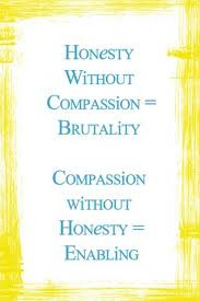 ... Brutality Compassion Without Honesty Enabling ~ Honesty Quote