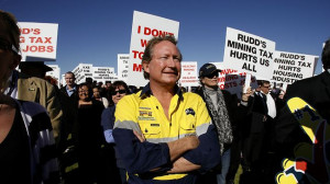 Fortescue Metals CEO Andrew 'Twiggy' Forrest at Langley Park in Perth ...