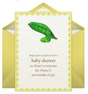 sweet pea invite!