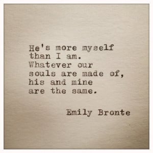 Emily Bronte Love Quote Typed On Typewriter von farmnflea auf Etsy, $8 ...