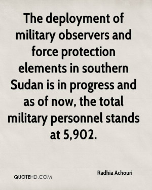 ... progress and as of now, the total military personnel stands at 5,902