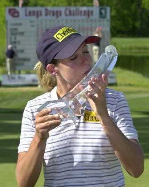 The LPGA Glass Dick Trophy and customary 