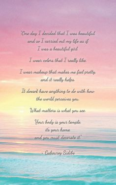 be beautiful & live beautiful | quote by Gabourey Sidibe