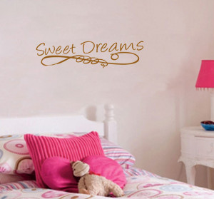 Lettering Large Sweet Dreams Baby Nursery Vinyl Wall Quote For Home ...