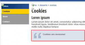 ... will see that the blockquote has been added to the page successfully