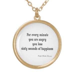 Vintage Emerson Inspirational Happiness Quote Custom Jewelry