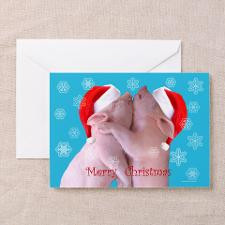 Merry Christmas Pigs Greeting Cards (Pk of 20) for